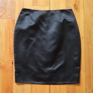 Christian Lacroix Paris Black Silk Mini Pencil Skirt Great Condition Size 42 S